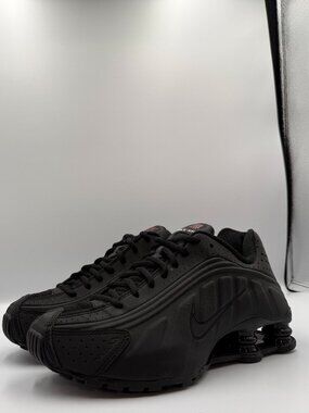 Women's Nike Shox R4 Black Max Orange AR3565-004 sz 7W Retro Running